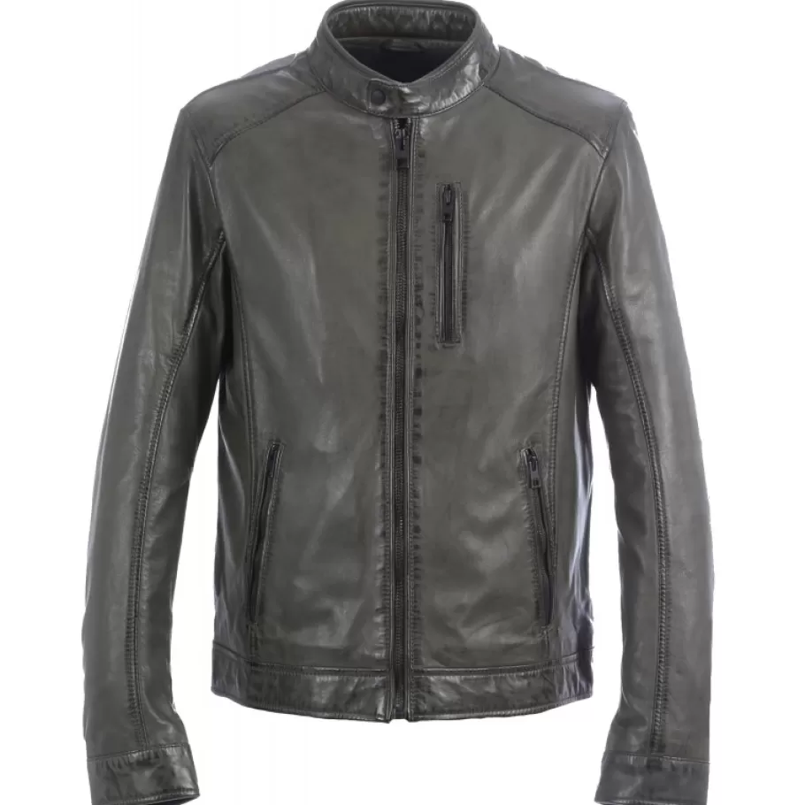 OAKWOOD Agent Bronze - Blouson Cuir Veritable Store