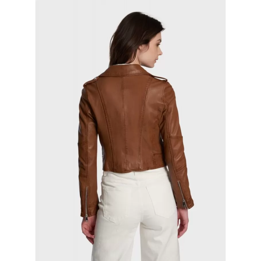 alizee_cognac__blouson_asymetrique_court_en_cuir_veritable_effet_lave_3.webp OAKWOOD Alizee Cognac - Blouson Asymetrique Court En Cuir Veritable Effet Lave Fashion