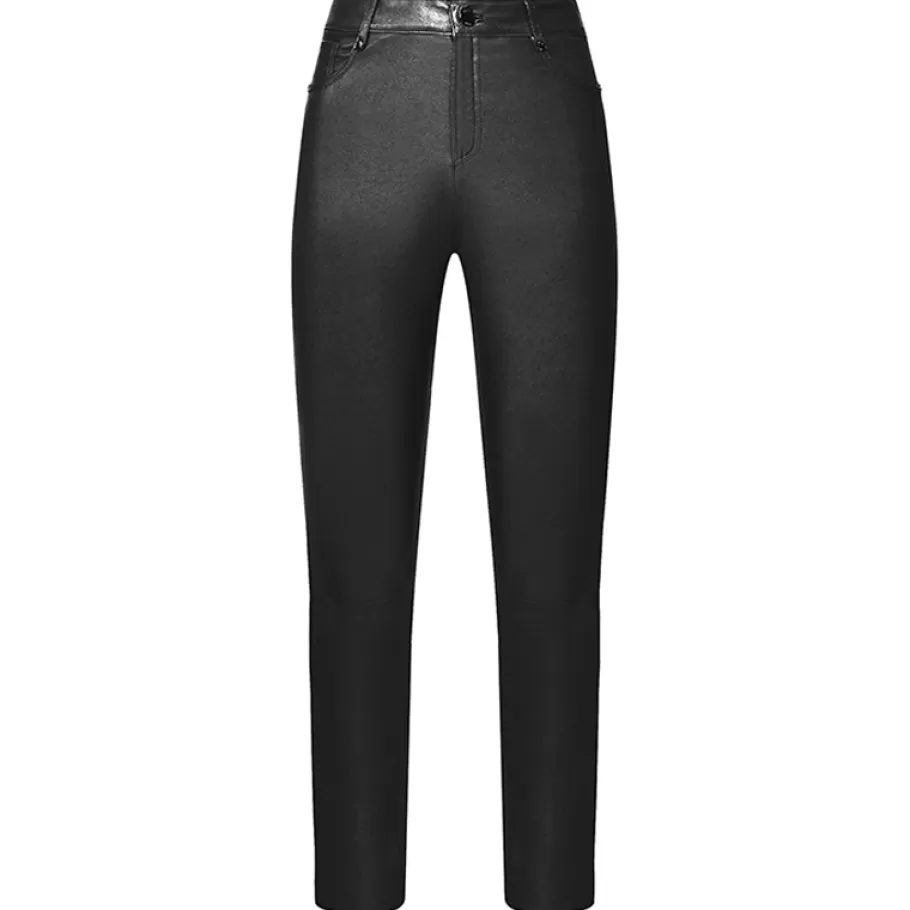 OAKWOOD Anoushka Noir - Pantalon Stretch En Cuir Veritable Store