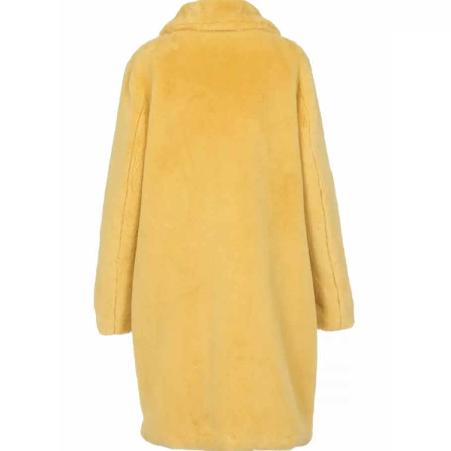 OAKWOOD Cyber Jaune - Manteau Long En Fausse Fourrure Fashion