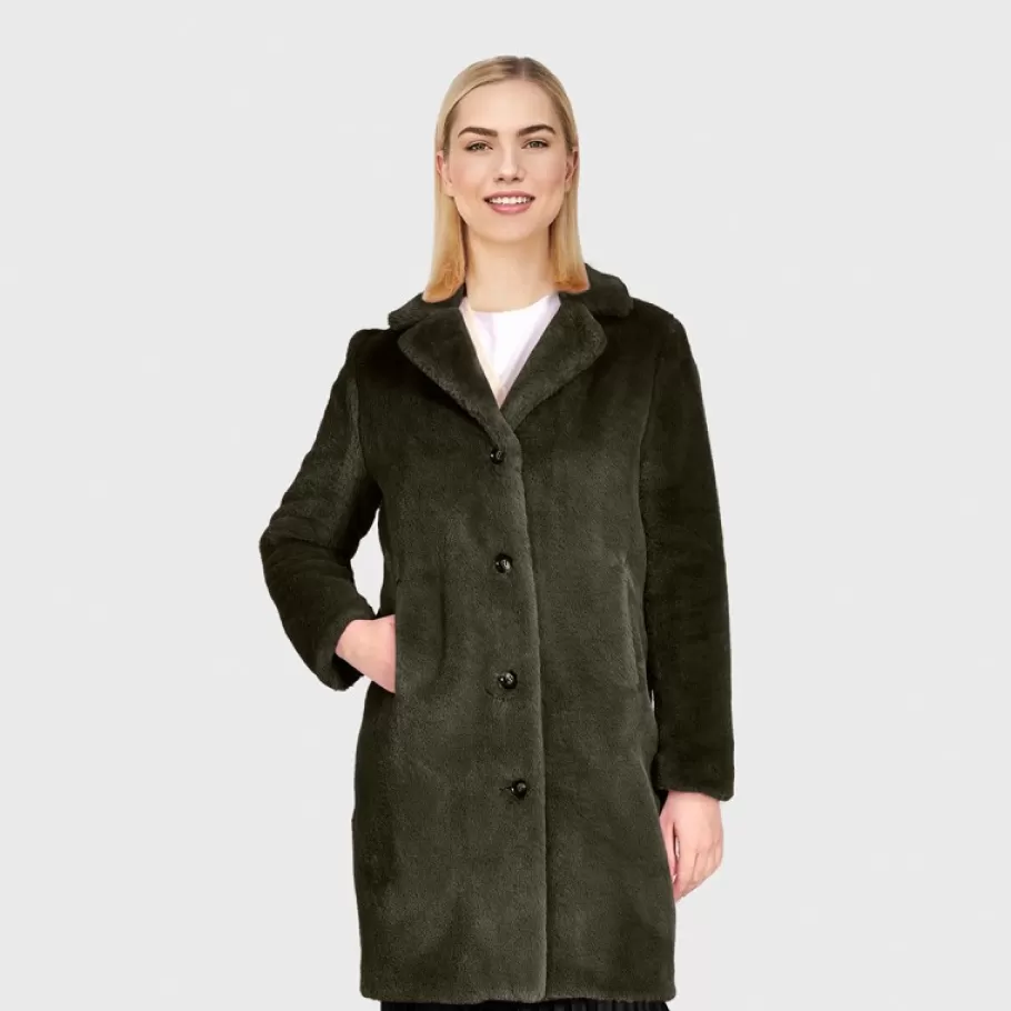 cyber_kaki__manteau_long_en_fourrure_synthetique_a_col_revers_3.webp OAKWOOD Cyber Kaki - Manteau Long En Fourrure Synthetique A Col Revers Clearance