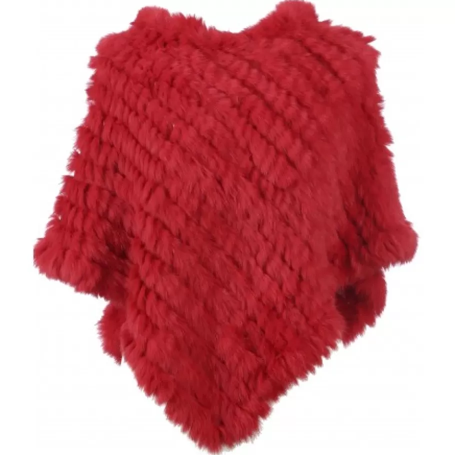 OAKWOOD Davos Feu - Poncho En Fourrure Veritable Hot