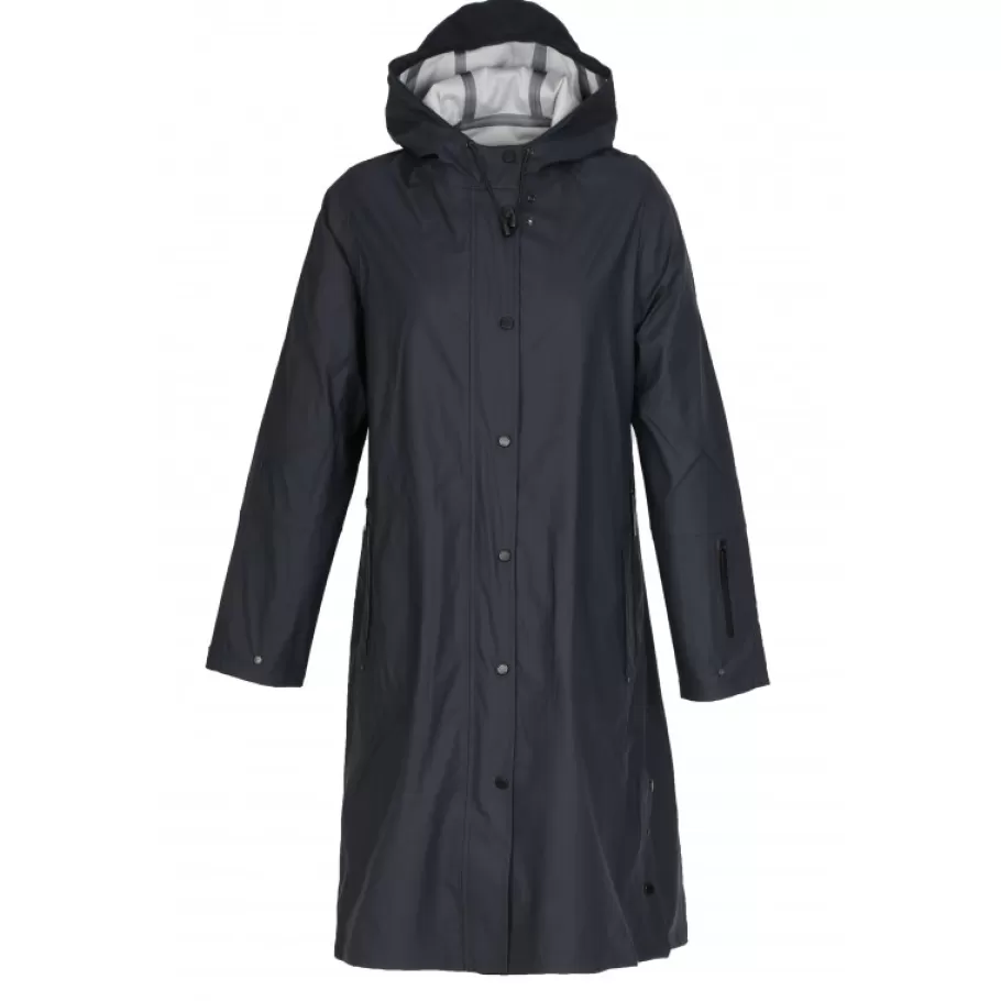 OAKWOOD Deluge Bleu Marine - Manteau Imperméable En Polyester Clearance