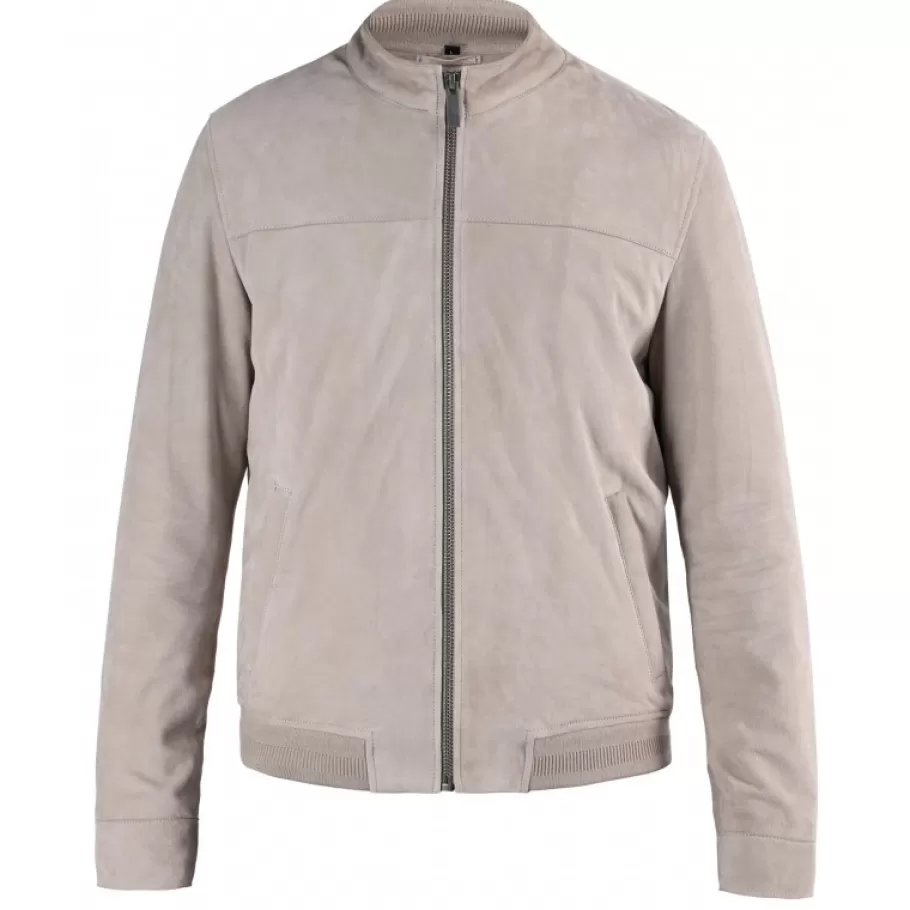 OAKWOOD Filip Yemen - Blouson Epure En Cuir Veritable De Chevre Velours Flash Sale
