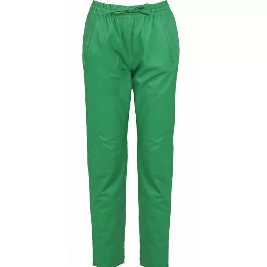 OAKWOOD Gift Vert - Pantalon Jogpant Cuir Veritable Store