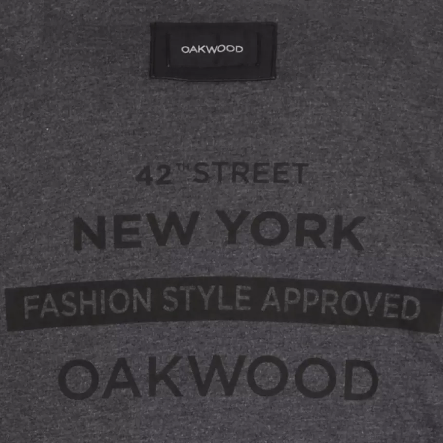 OAKWOOD Gilles 6 Noir - Blouson En Cuir Veritable Col Mao A Bouton Pression Hot