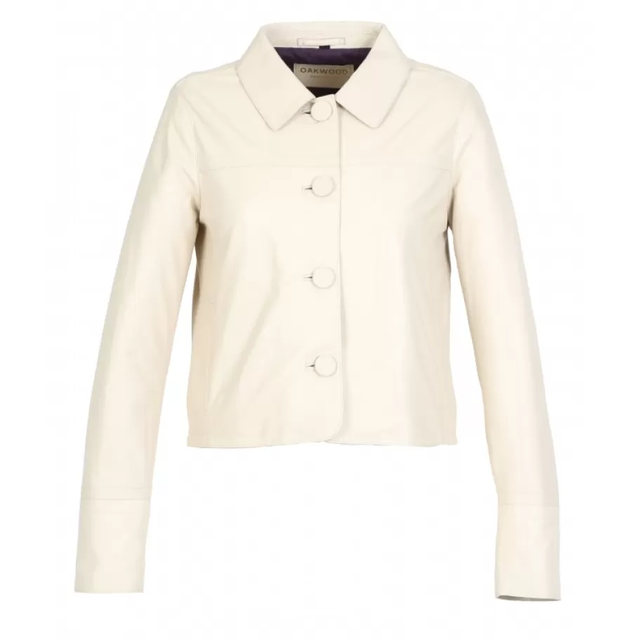 OAKWOOD Grace Coquille - Veste Courte En Cuir Veritable Outlet