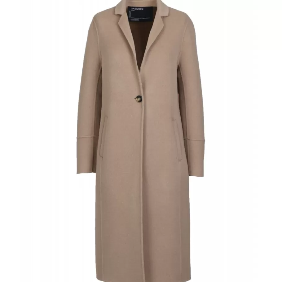 OAKWOOD Helsinki Taupe - Manteau En Laine Melangee Shop