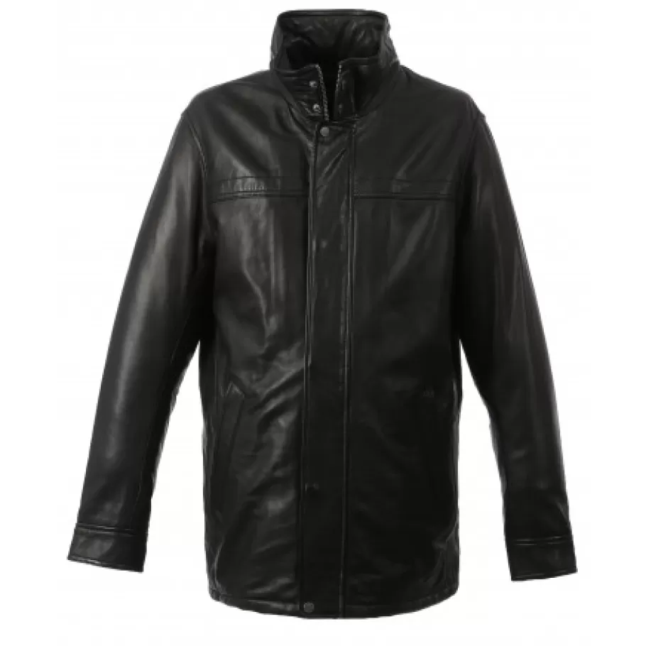 OAKWOOD Hills Noir - Veste En Cuir Veritable Best