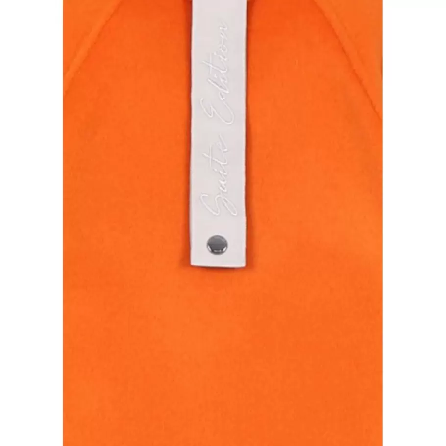 OAKWOOD Melisse Orange - Manteau Court Oversize En Laine Melangee New