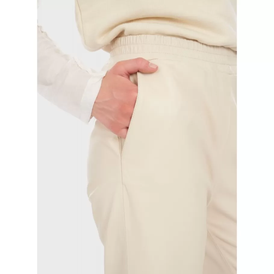 OAKWOOD Mila Coquille - Pantalon Large Taille Haute En Cuir Veritable Shop