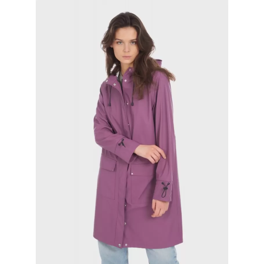 OAKWOOD Mistral Violet Clair - Manteau Imperméable En Polyester Clearance