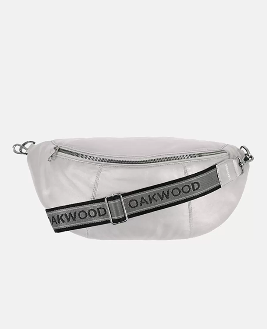 OAKWOOD Murillo Metal Silver - Sac En Bandouiliere En Cuir Veritable Cheap