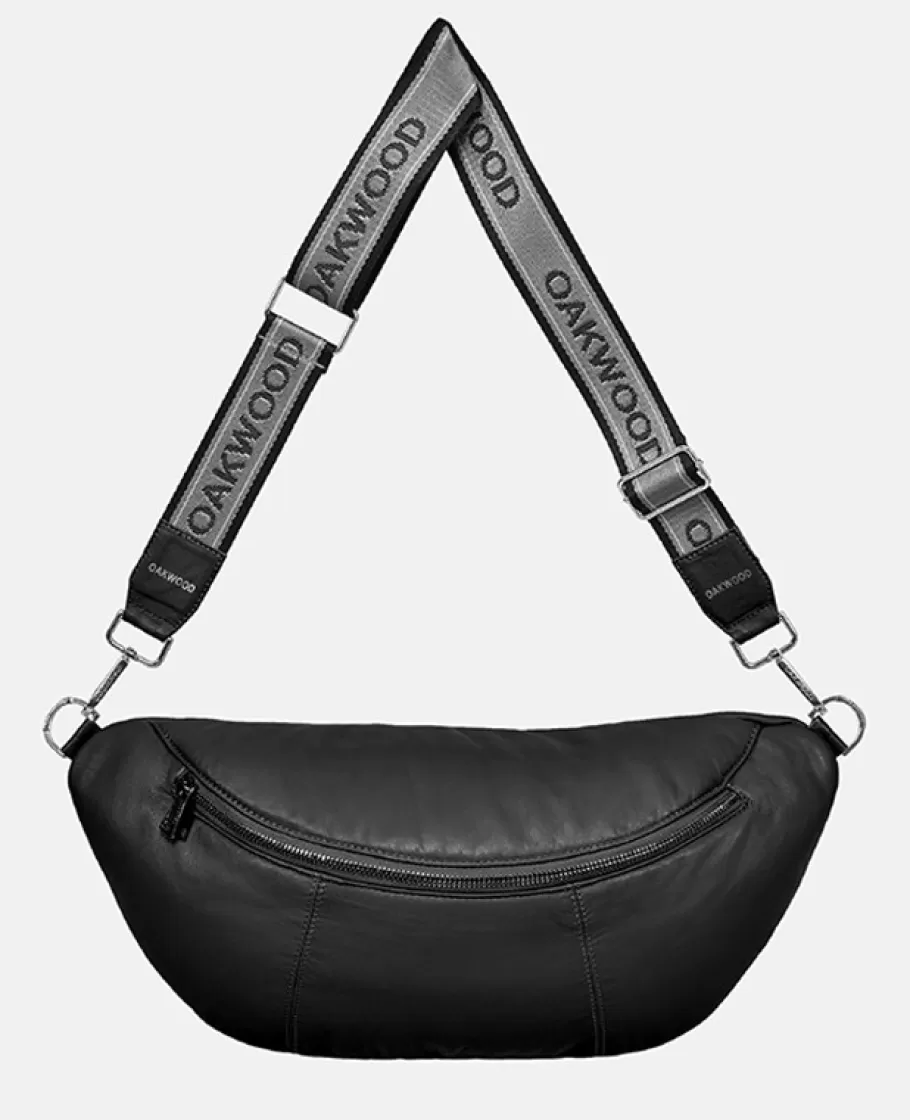 OAKWOOD Murillo Noir - Sac En Bandouiliere En Cuir Veritable Cheap