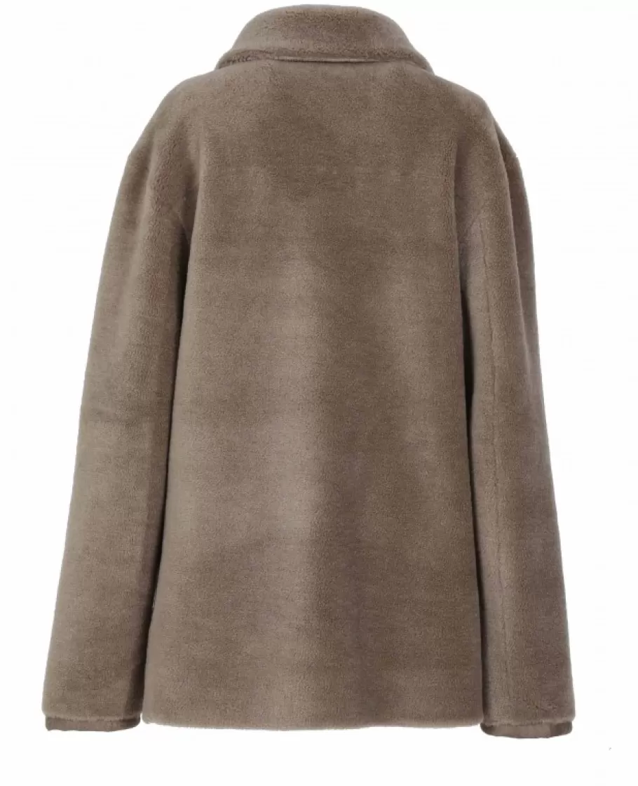 OAKWOOD Remember Taupe - Manteau Reversible En Laine Hot