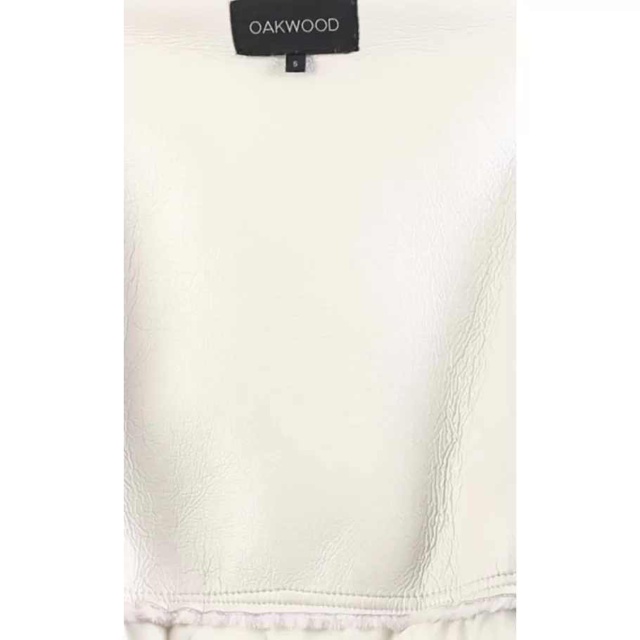 OAKWOOD Sofia Coquille - Manteau Long Tri-Matiere Fausse Fourrure / Similicuir / Nylon Doudoune Outlet