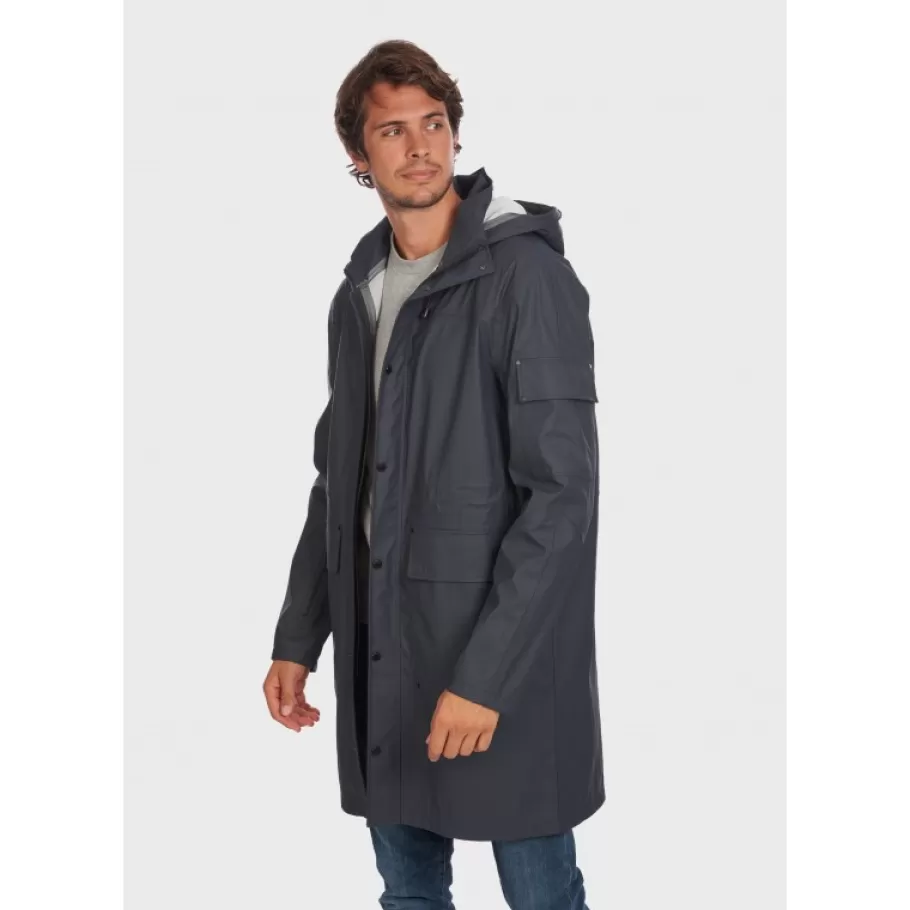 OAKWOOD Storm Bleu Marine - Manteau Imperméable En Polyester Best Sale