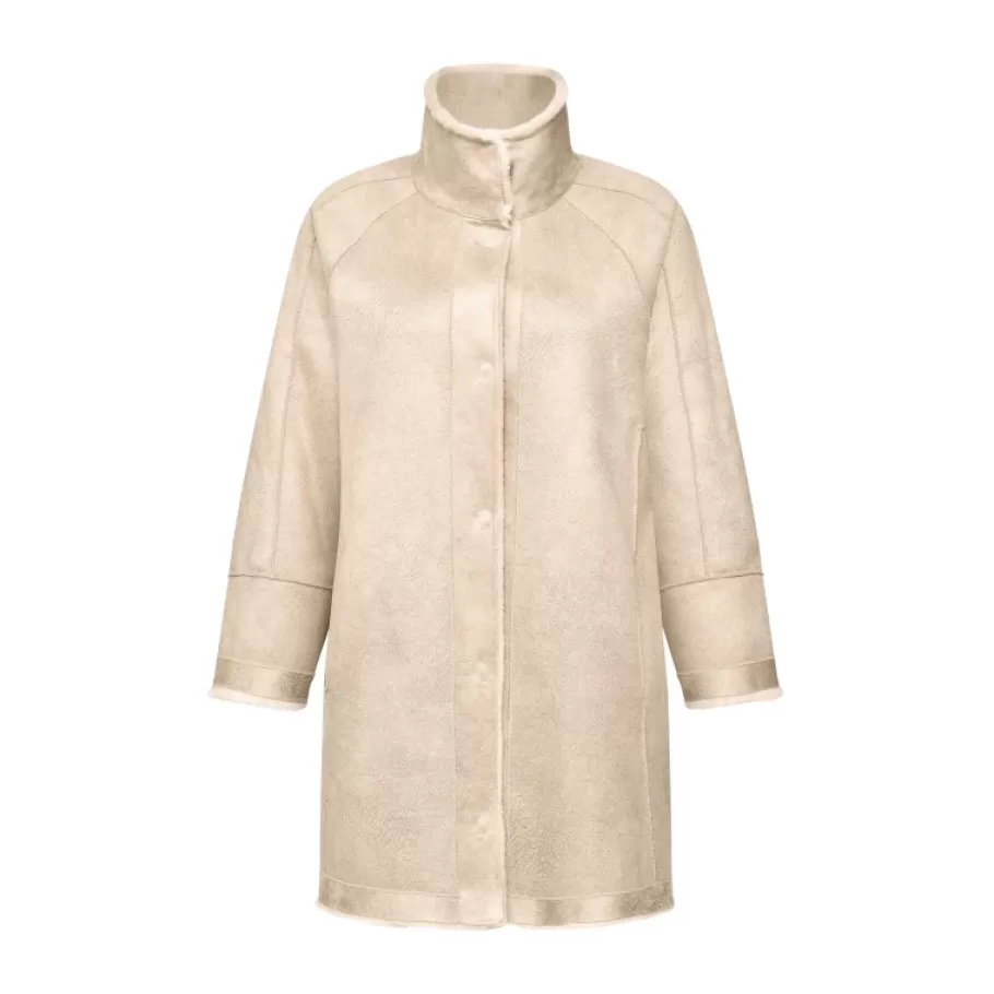 OAKWOOD Thalia Cafe . Manteau En Laine Reversible Flash Sale