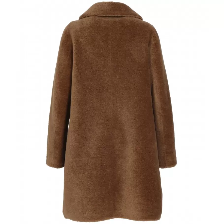 OAKWOOD Venus Cognac - Manteau Reversible En Laine Clearance