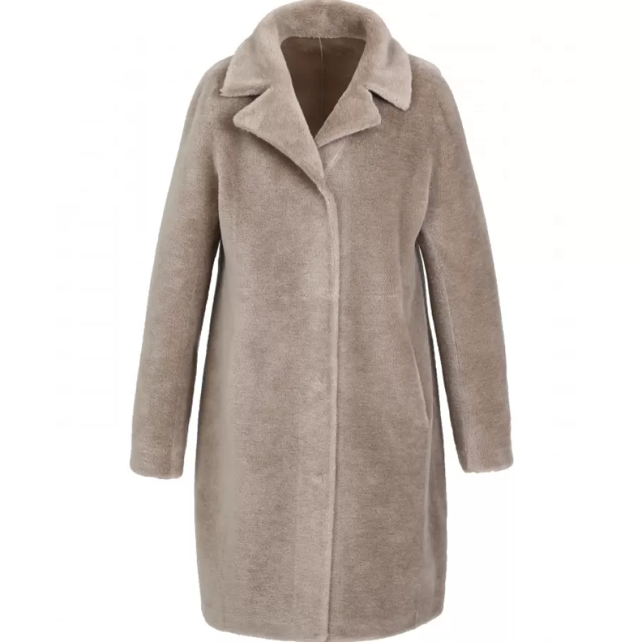 OAKWOOD Venus Taupe - Manteau Reversible En Laine Flash Sale