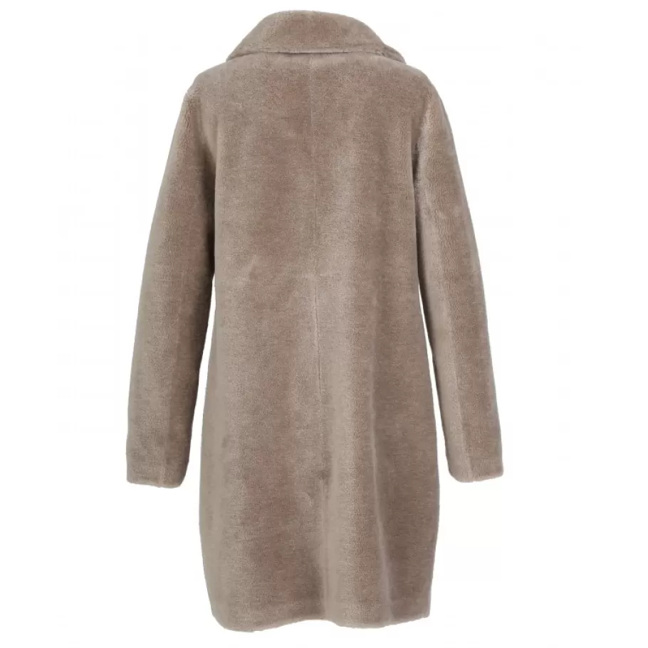 OAKWOOD Venus Taupe - Manteau Reversible En Laine Flash Sale