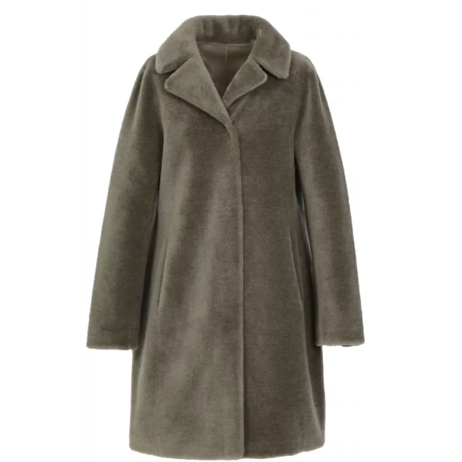 OAKWOOD Venus Vert Pale - Manteau Reversible En Laine Cheap